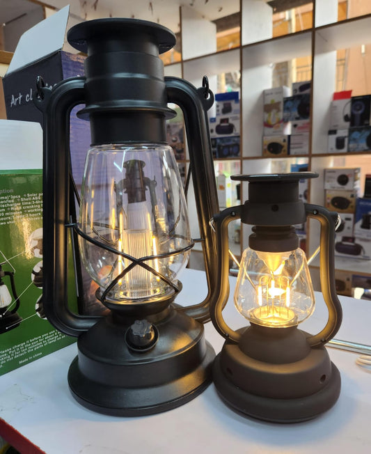 Solar rechargeable lantern light