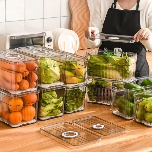 3 Pieces 3L Fridge Storage Containers