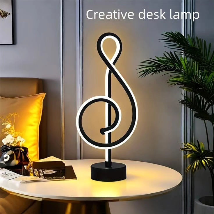 Rechargeable spiral table lamp light