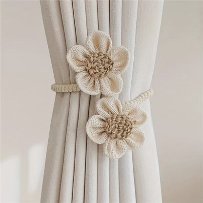 Flower shape Curtain tie back 1pc