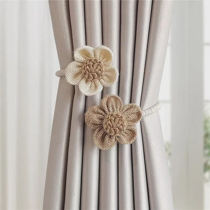 Flower shape Curtain tie back 1pc