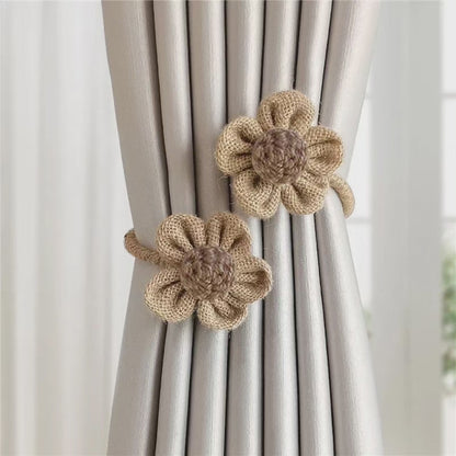 Flower shape Curtain tie back 1pc