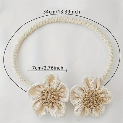 Flower shape Curtain tie back 1pc