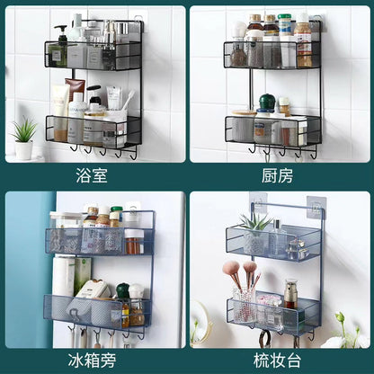 2 Layers Mesh Bathroom Rack
