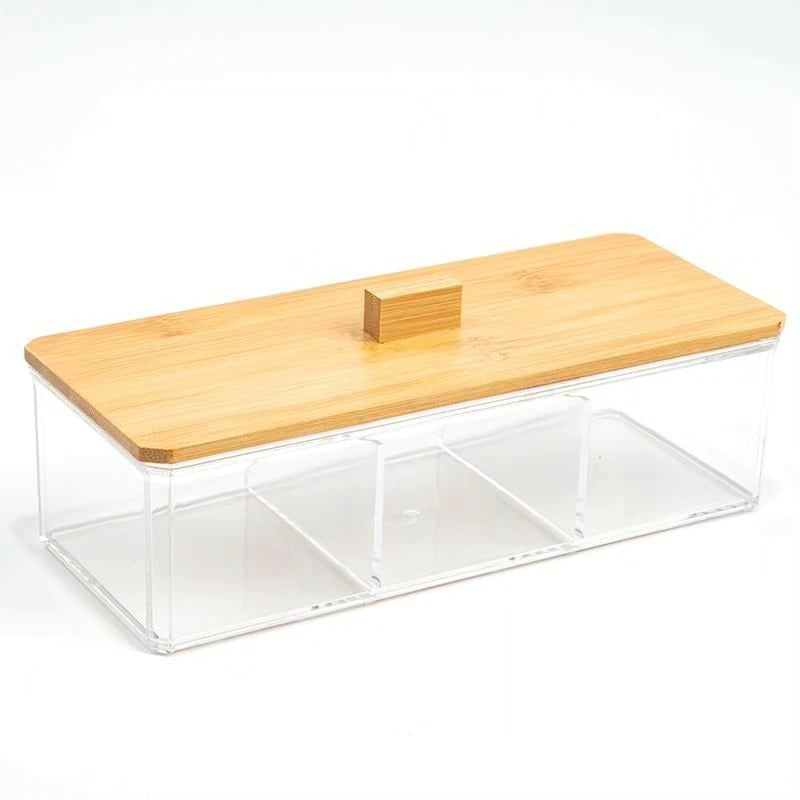 3 Compartment Acrylic Makeup Organizer