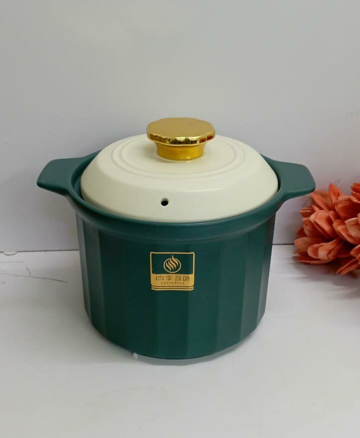 Ceramic Casserole Pot with Lid