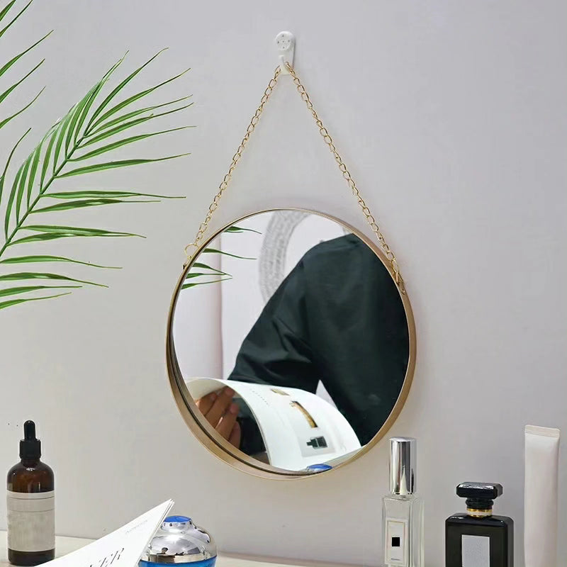 Round Decorative Makeup Wall Mirror