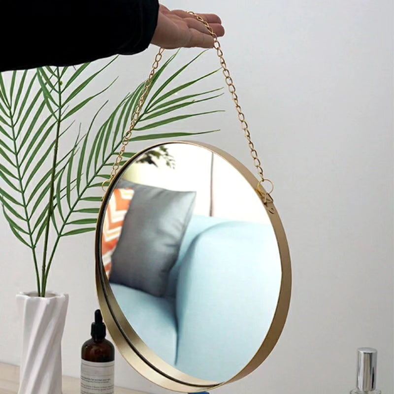 Round Decorative Makeup Wall Mirror