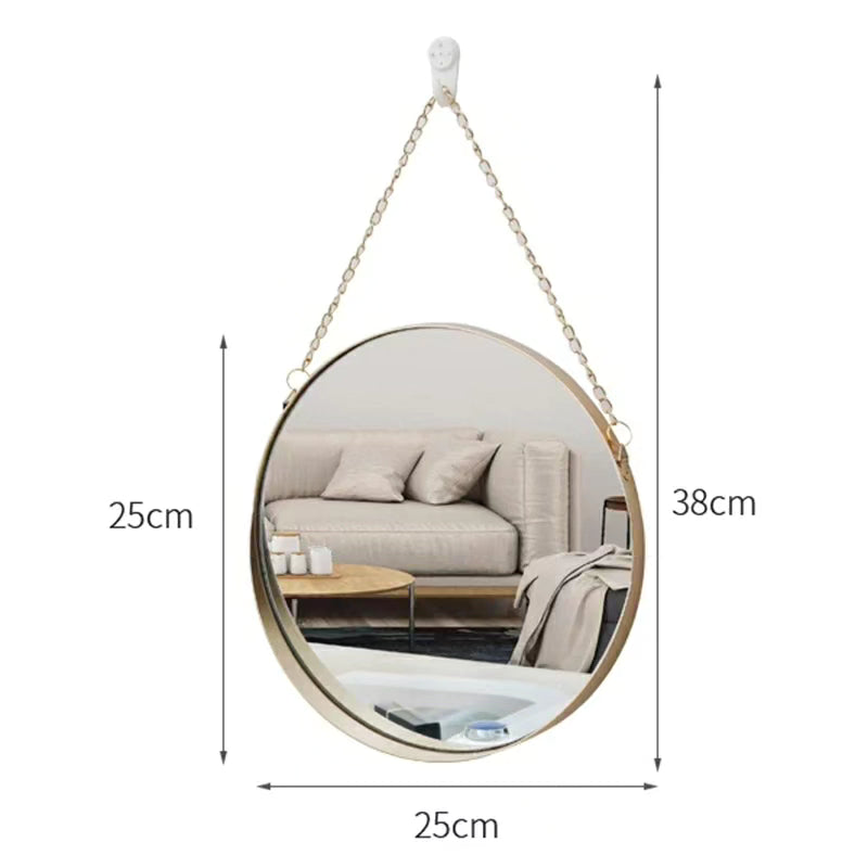 Round Decorative Makeup Wall Mirror