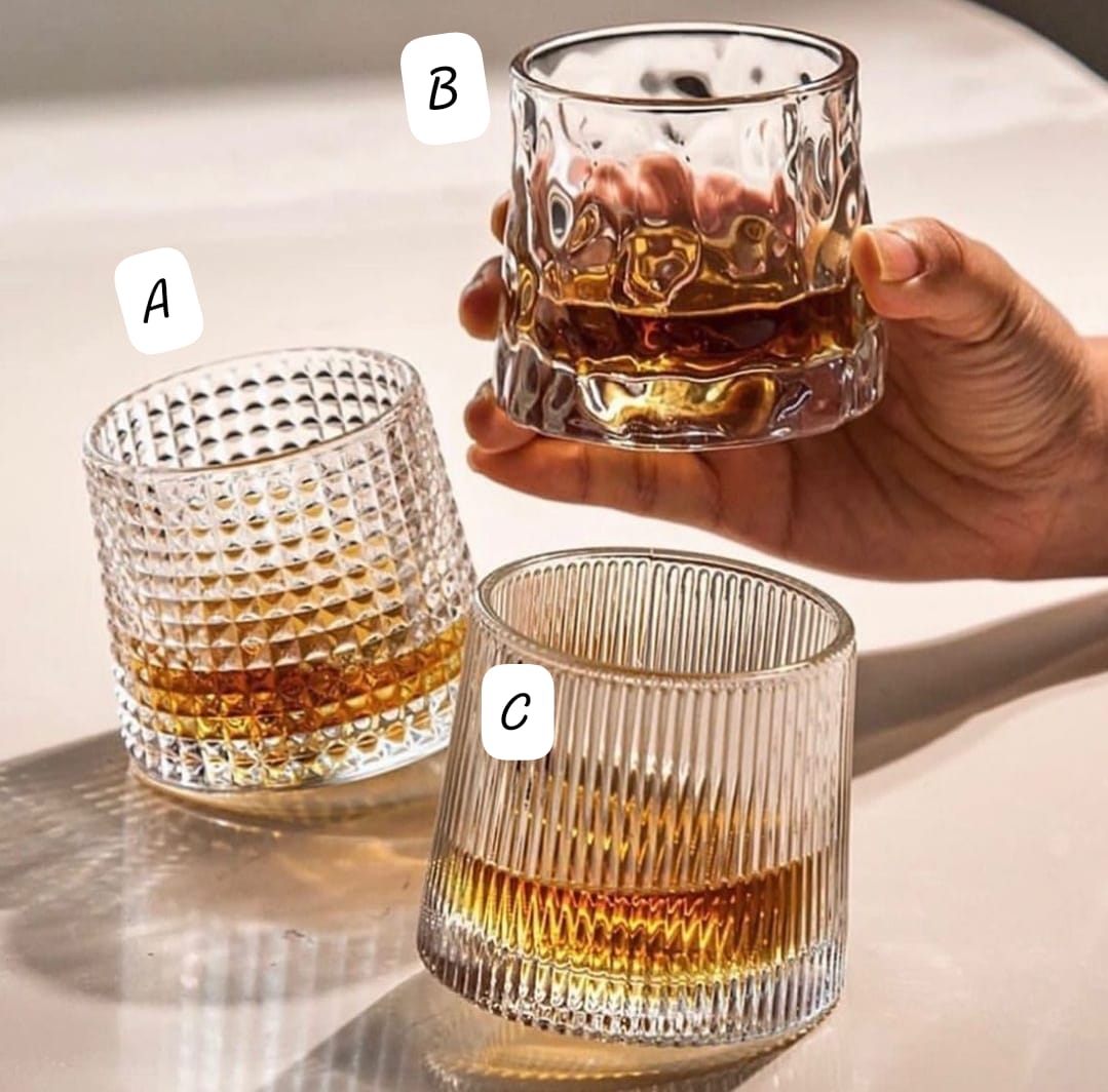 Pattern Wobbling Mixed Whiskey Glasses Set