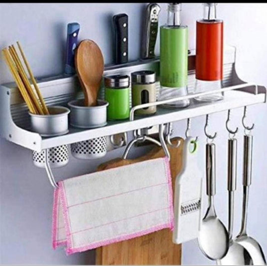 Aluminium Kitchen floating shelf organizer