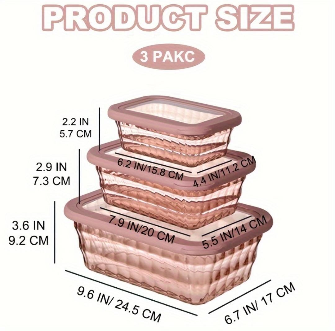 3 in 1 acrylic storage containers