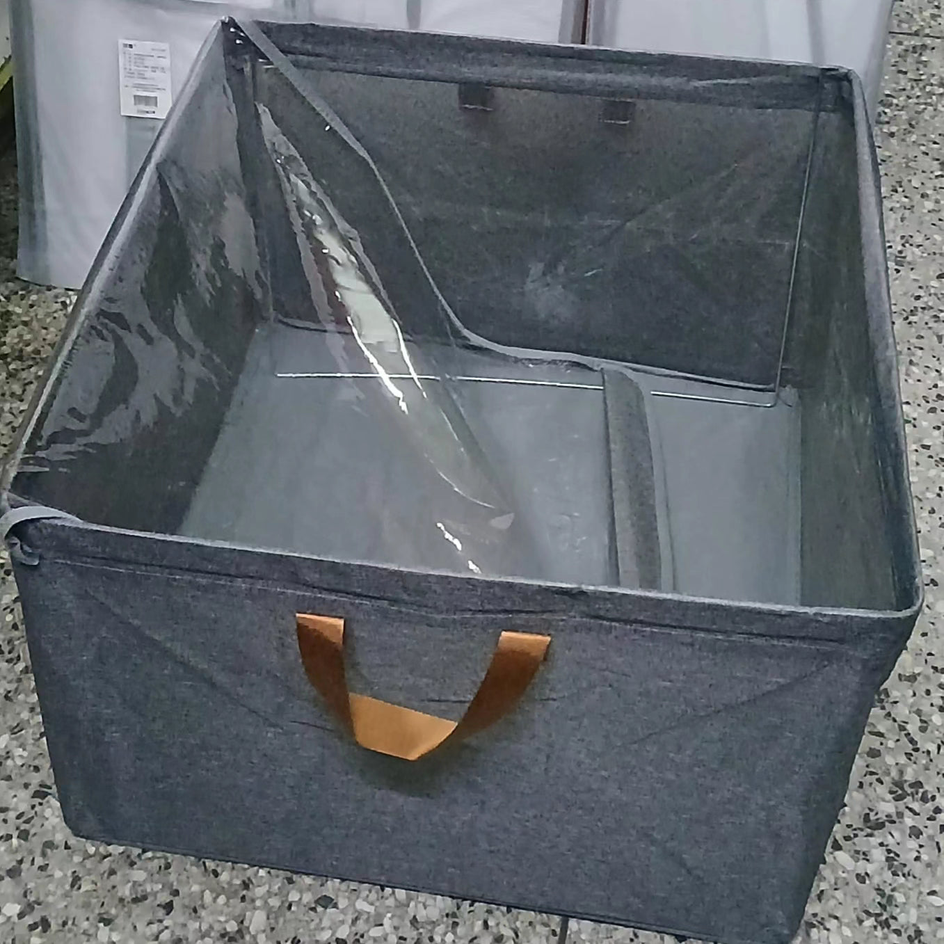 Storage Box with Steel Frame and Lid