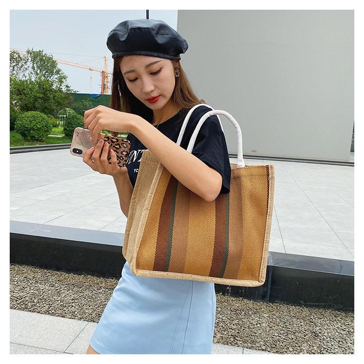 Colorful canvas tote bag