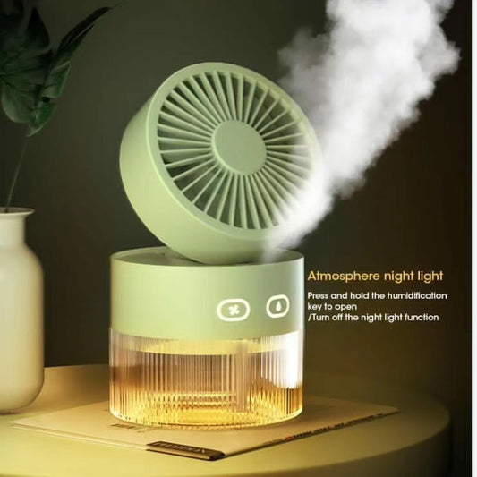 350ml 3 Speed 35ml/h Rechargeable PortablyFan with Humidifier