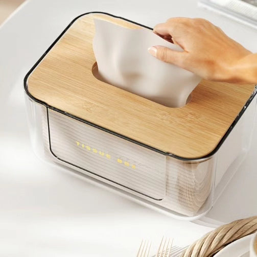 Transparent Tissue Box and Serviette Holder