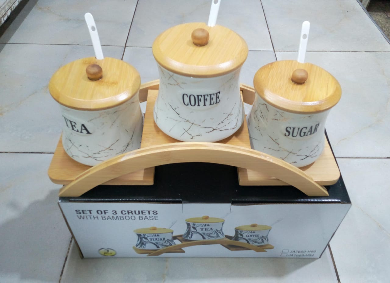 Tea coffee sugar cannister