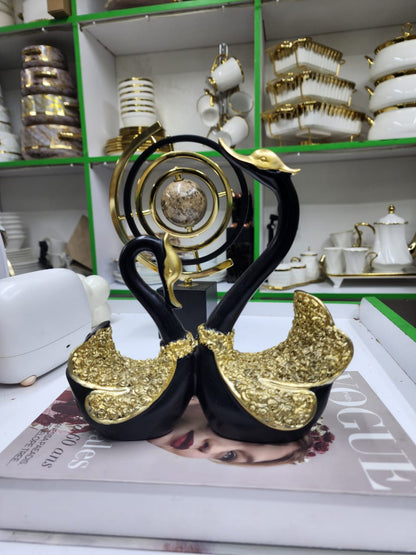 Pair Swan Home decor resin figurine