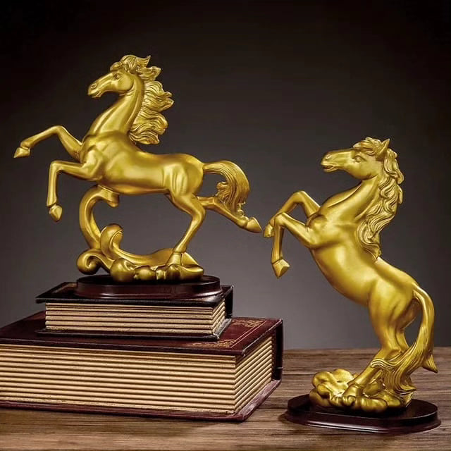 Creative Home/Office Golden Decor Horse