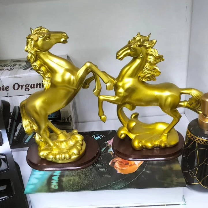 Creative Home/Office Golden Decor Horse