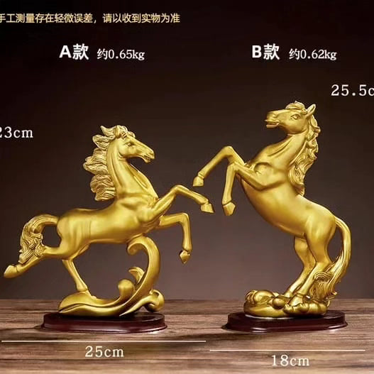 Creative Home/Office Golden Decor Horse