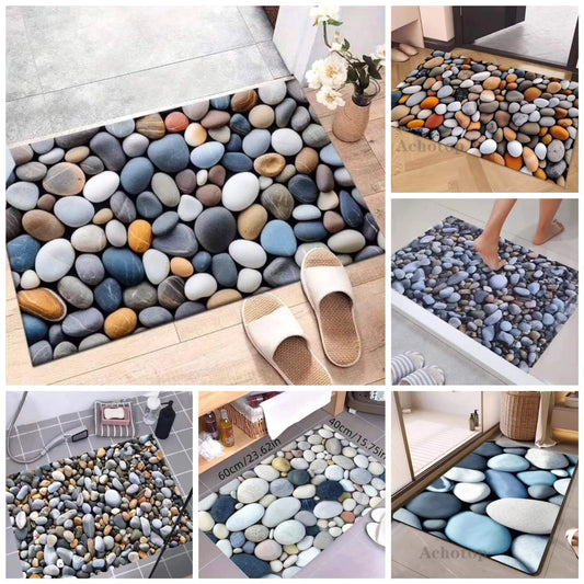 Absorbent Bath stone themed mats