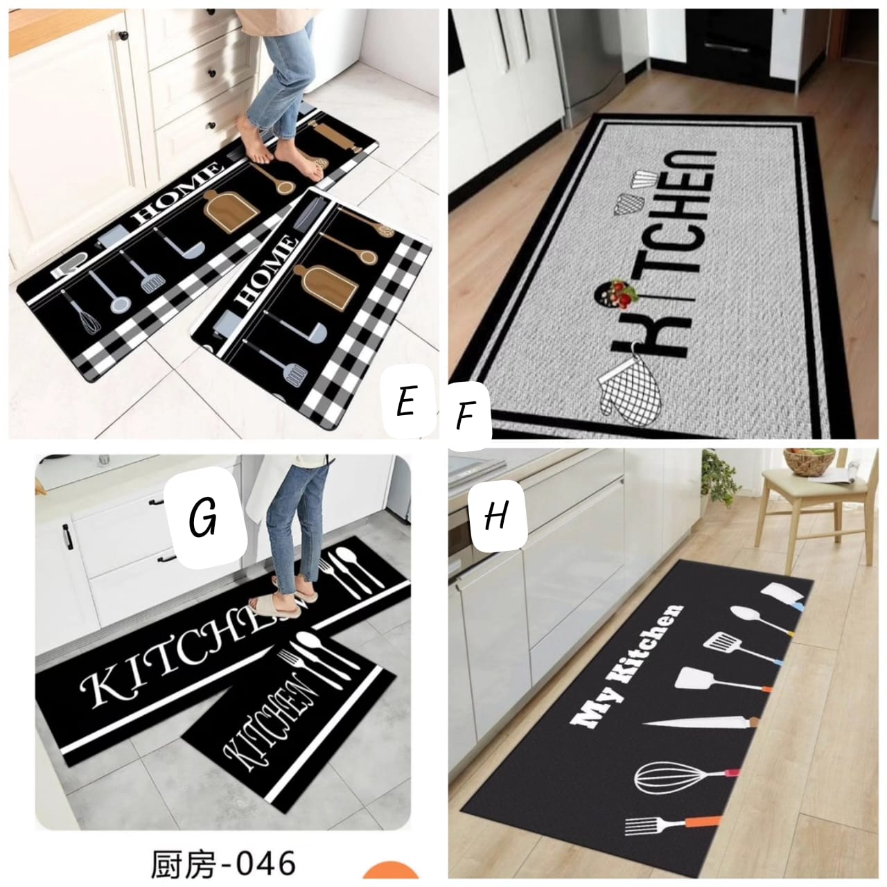 2Pc Kitchen mats set