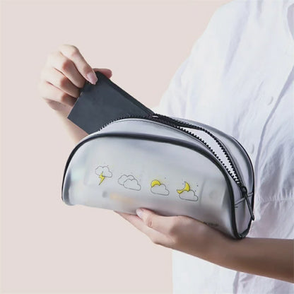 Women 4pc set Transparent Cosmetic Bag