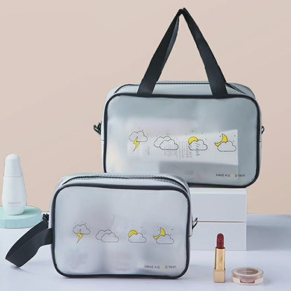 Women 4pc set Transparent Cosmetic Bag