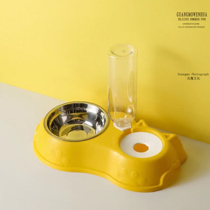 Automatic single pet bowl plus water dispenser