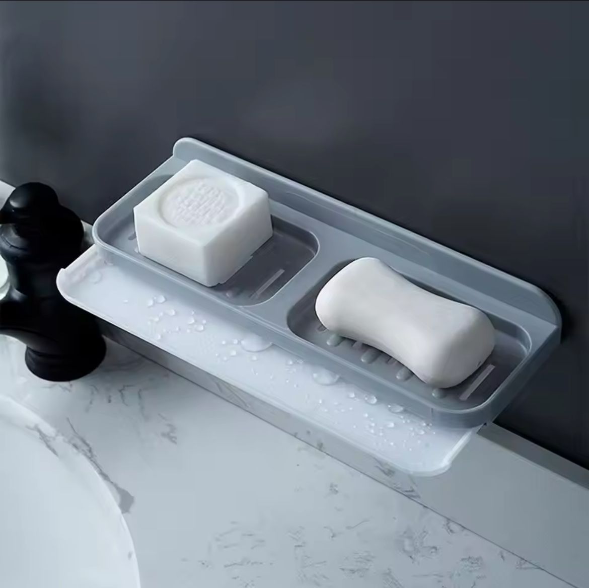 Self Adhesive Bathroom Soap Dish Storage Organizer