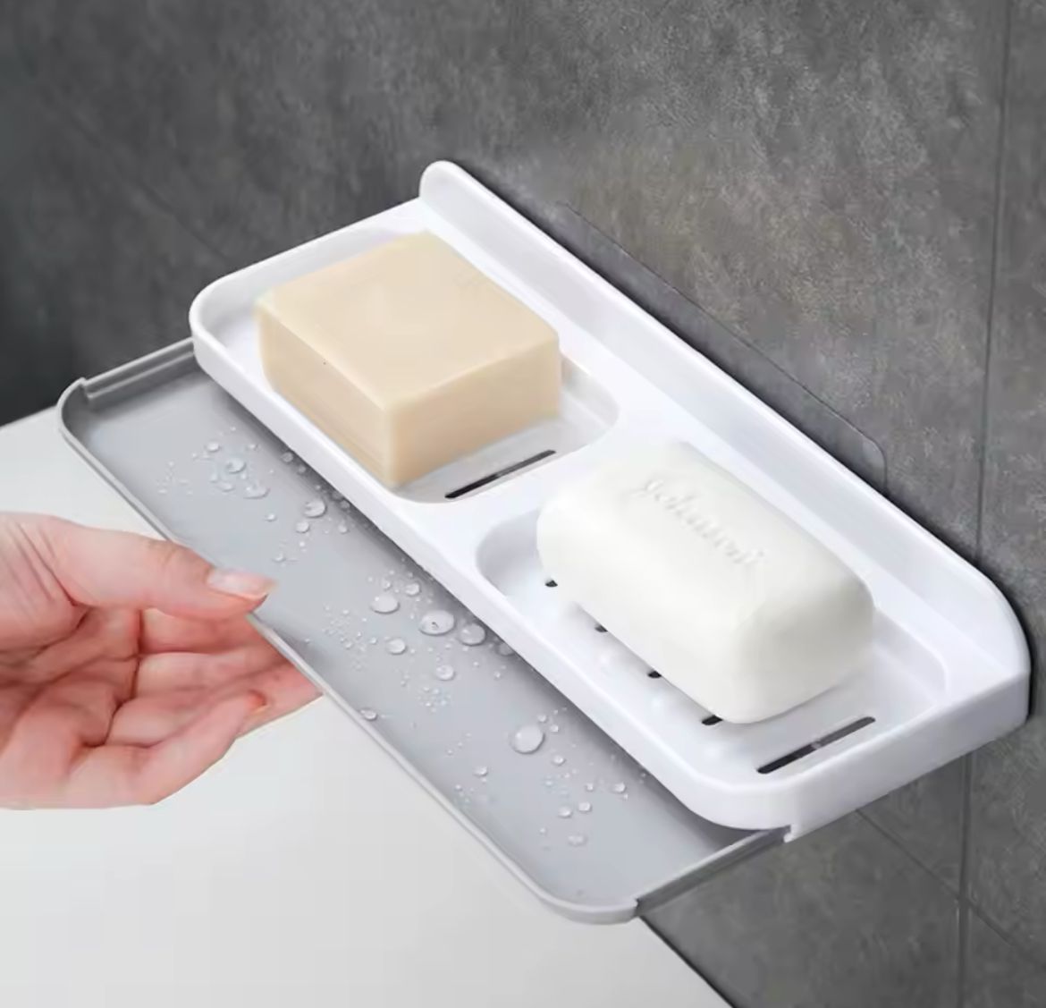 Self Adhesive Bathroom Soap Dish Storage Organizer