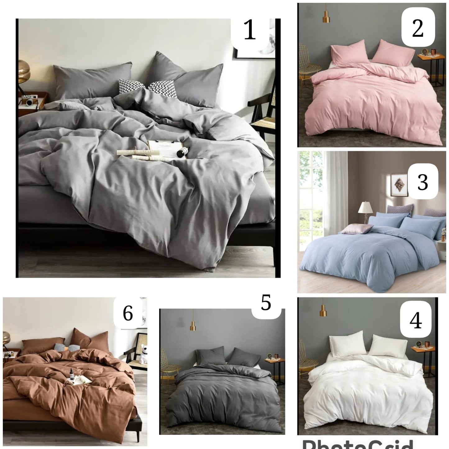 4pc 6*7 Plain Duvet Cover Set