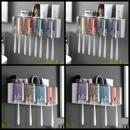 Cute toothbrush holder set