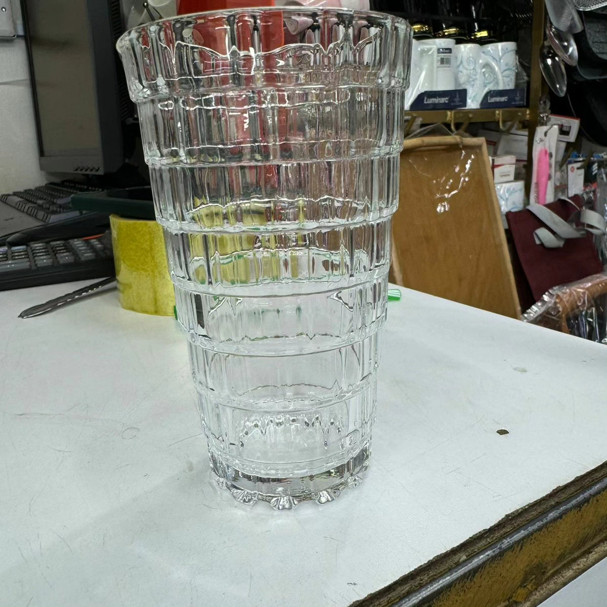 Clear Stackable Glass Cup