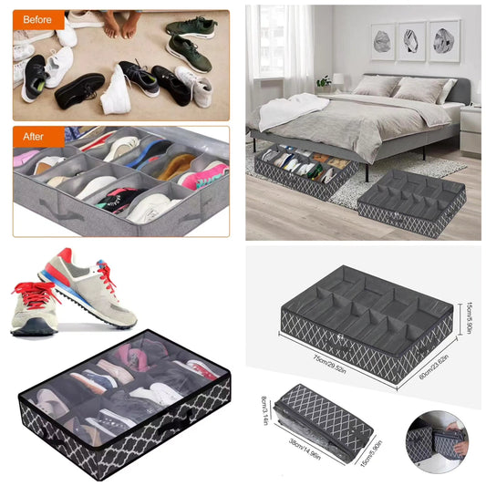 Shoe under bed storage