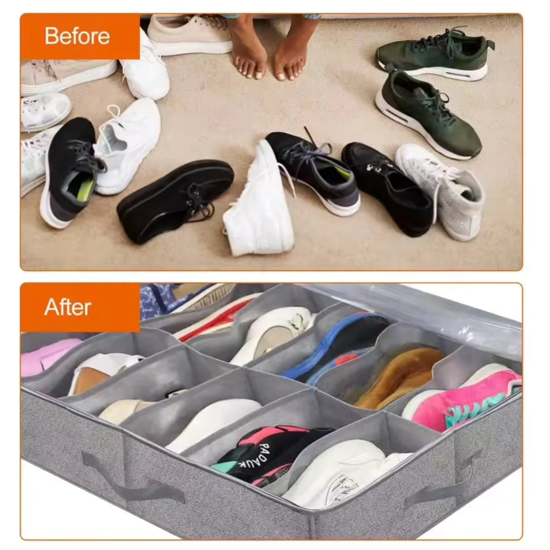 Shoe under bed storage