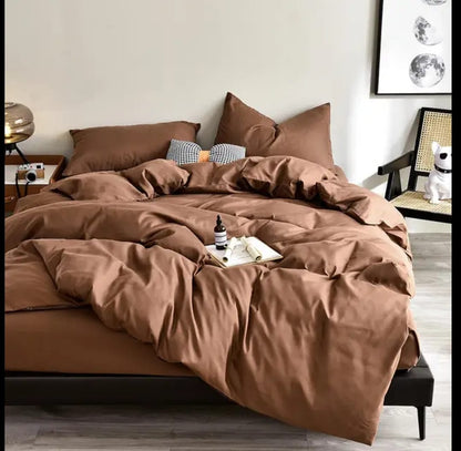 4pc 6*7 Plain Duvet Cover Set