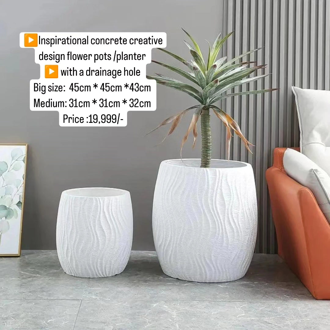 2 in 1 Inspirational concrete creative  flower pots /planter