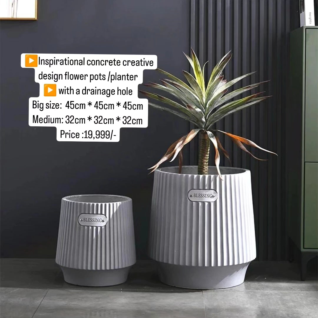 2 in 1 Inspirational concrete creative  flower pots /planter