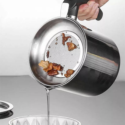 Stainless oil filter jar