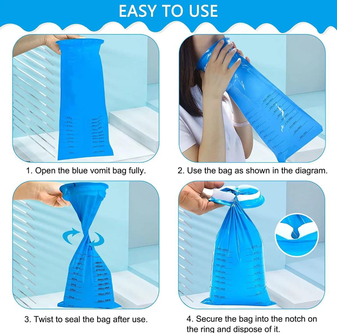 5pcs Set Disposable Sick Bag