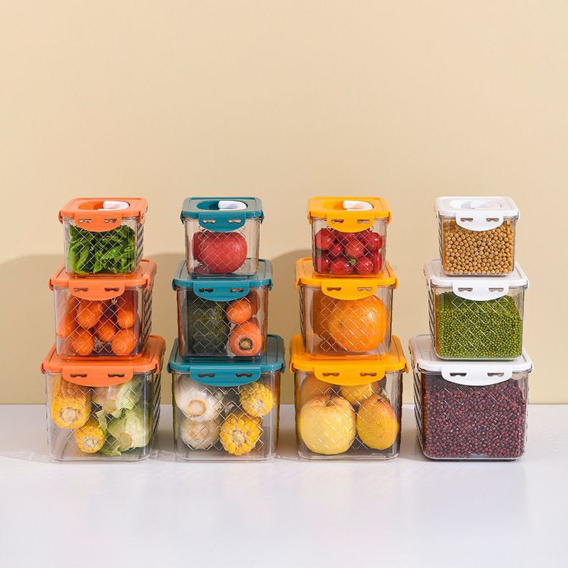 3pcs Acrylic fridge storage containers