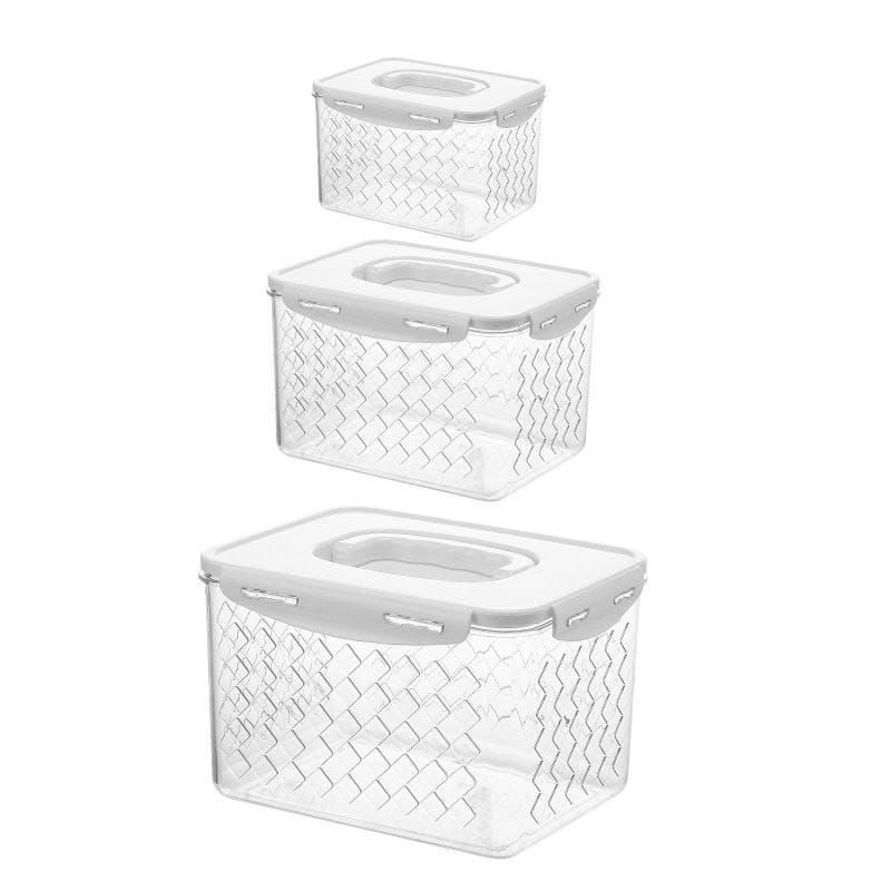 3pcs Acrylic fridge storage containers