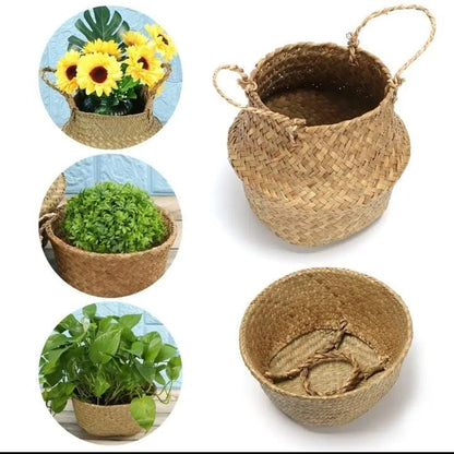 Rattan handmade baskets planters