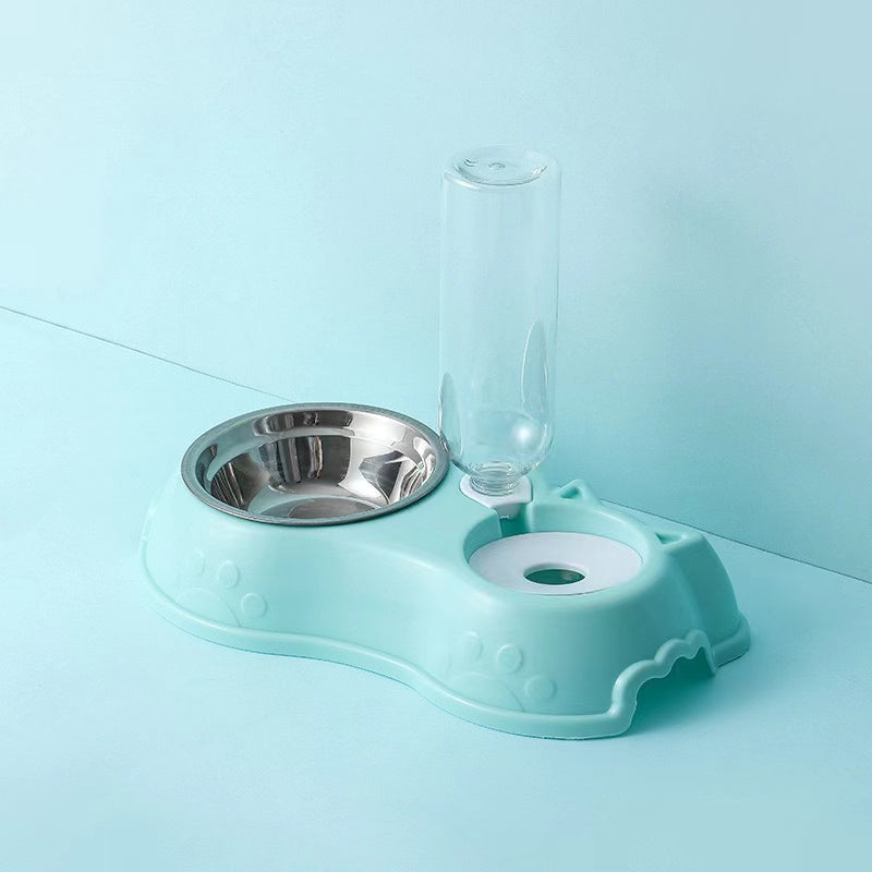 Automatic single pet bowl plus water dispenser