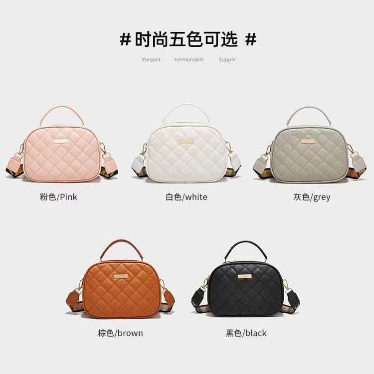 Double Zipper Single Shoulder Bag