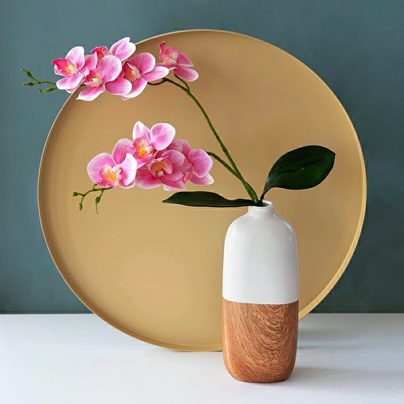 New wood grain ceramic flower vase