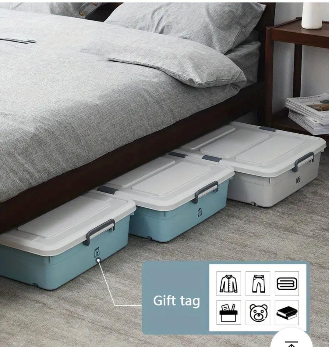 Underbed storage bins