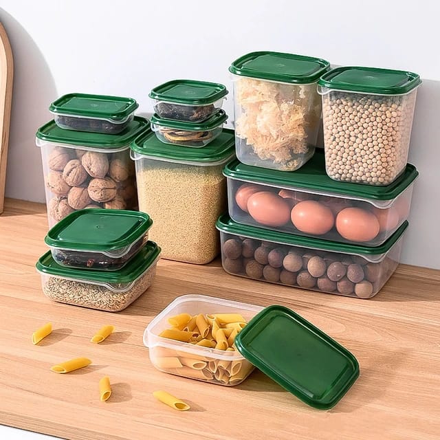 17pcs Clear Storage containers